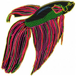 Fishes Embroidery Design 7 Fishes Embroidery Design 7